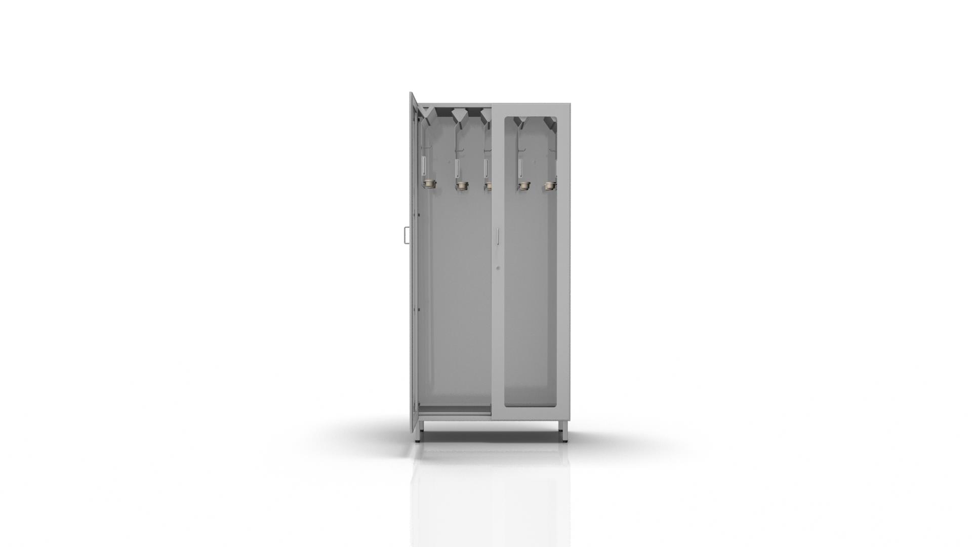 Double endoscope storage cabinet