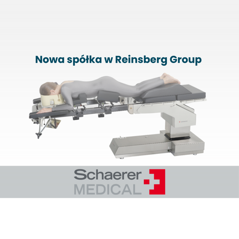 Reinsberg Group nadal się rozwija. Przejęcie firmy Schaerer Medical poszerza ofertę stołów operacyjnych
